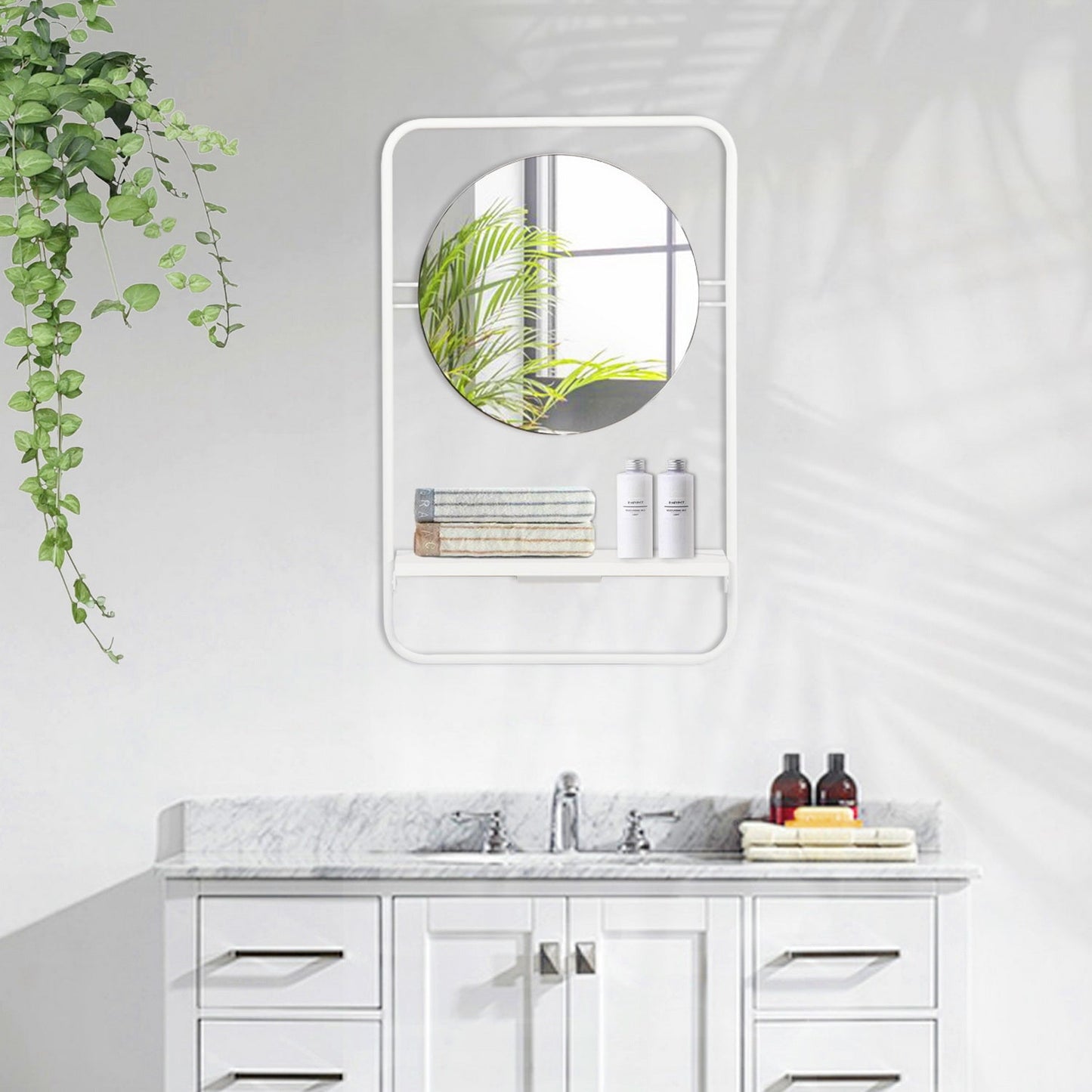 Hagan Wall Shelf With Mirror