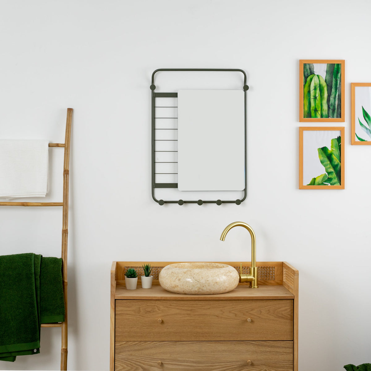 Hammer Wall Shelf With Mirror
