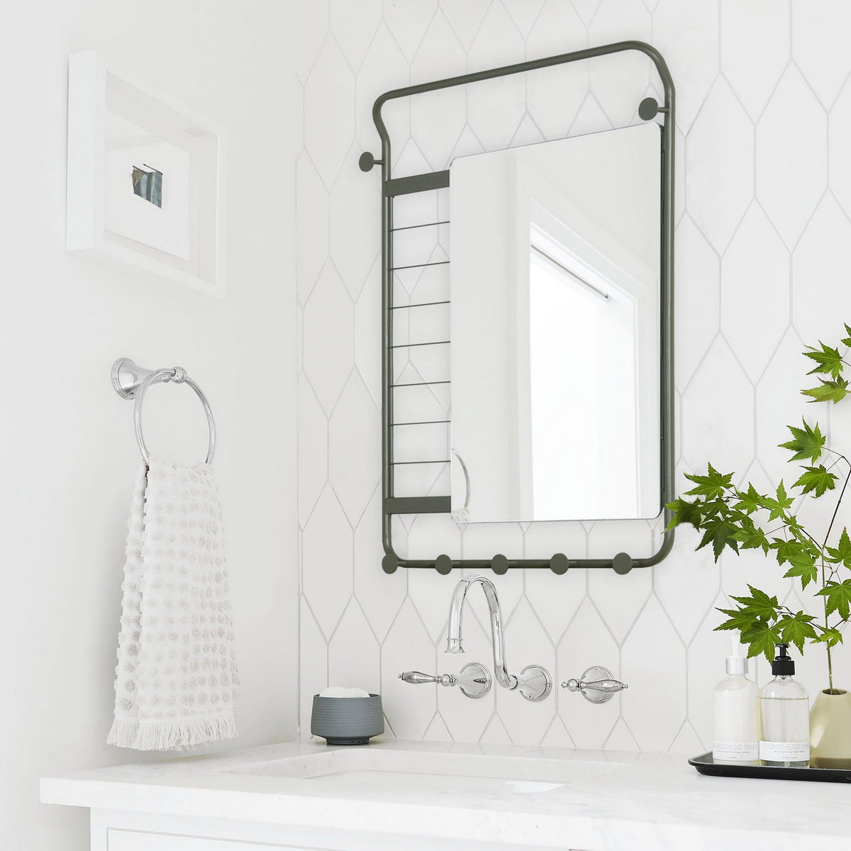 Hammer Wall Shelf With Mirror