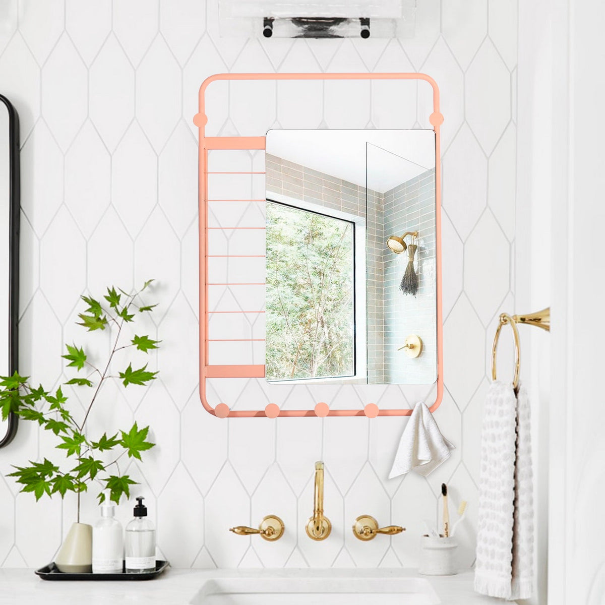 Hammer Wall Shelf With Mirror