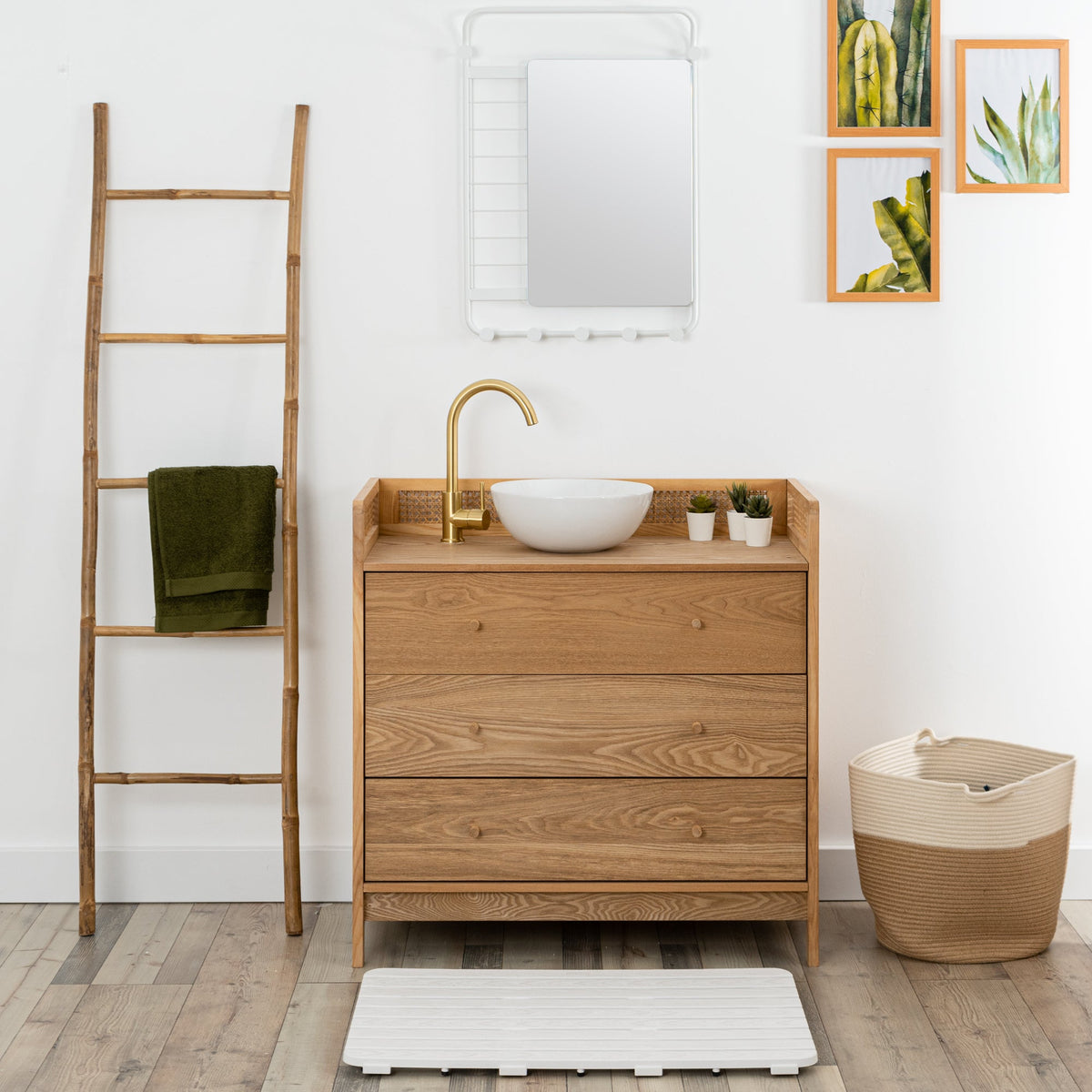 Hammer Wall Shelf With Mirror
