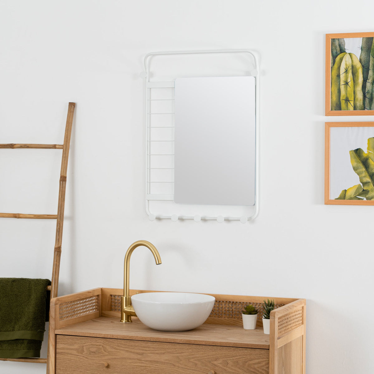 Hammer Wall Shelf With Mirror