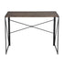 Modern Foldable Steel Frame Desk - HARPER BLACK DESK 110CM