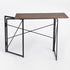 Modern Foldable Steel Frame Desk - HARPER BLACK DESK 110CM