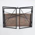 Modern Foldable Steel Frame Desk - HARPER BLACK DESK 110CM