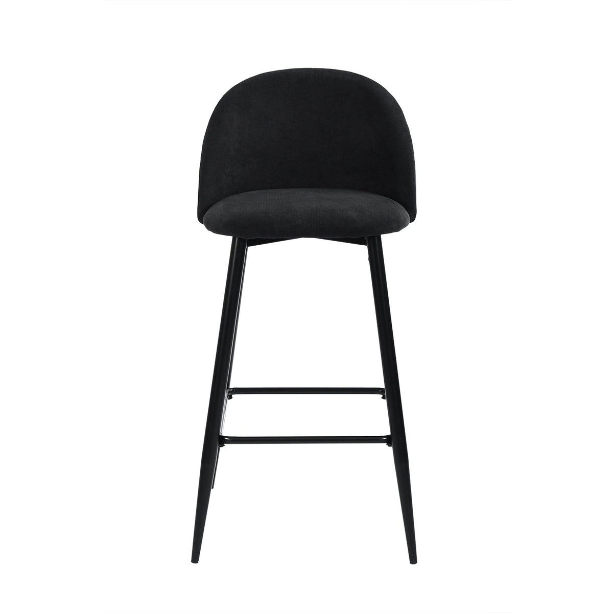 Haseeb Terry Black Bar Stool