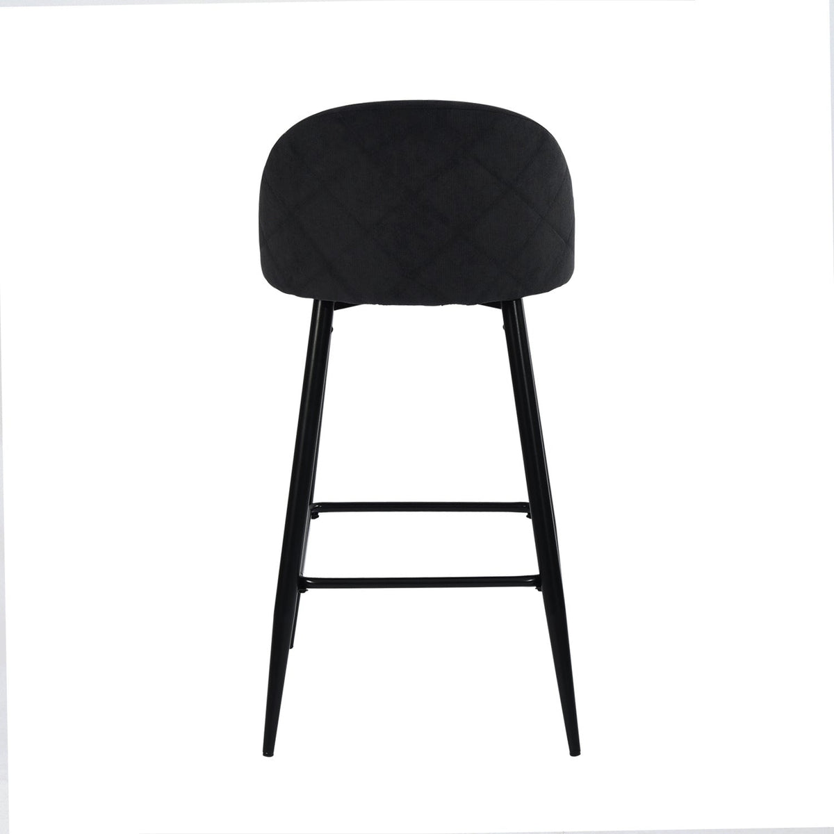 Haseeb Terry Black Bar Stool