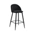 Haseeb Terry Black Bar Stool