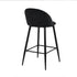 Haseeb Terry Black Bar Stool