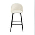 Haseeb Terry Black Bar Stool