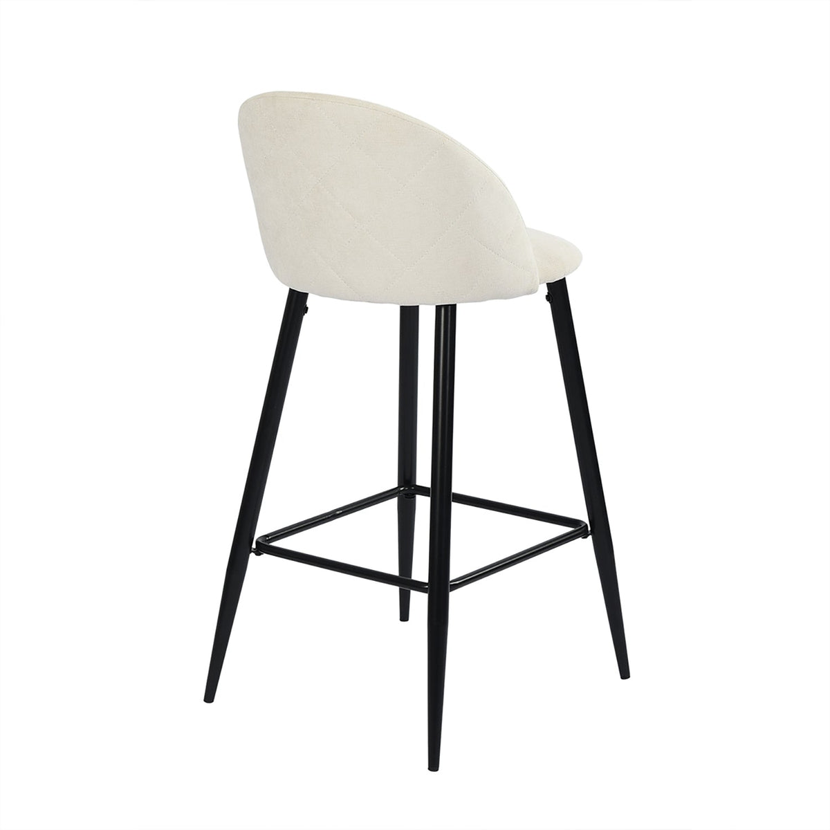 Haseeb Terry Black Bar Stool
