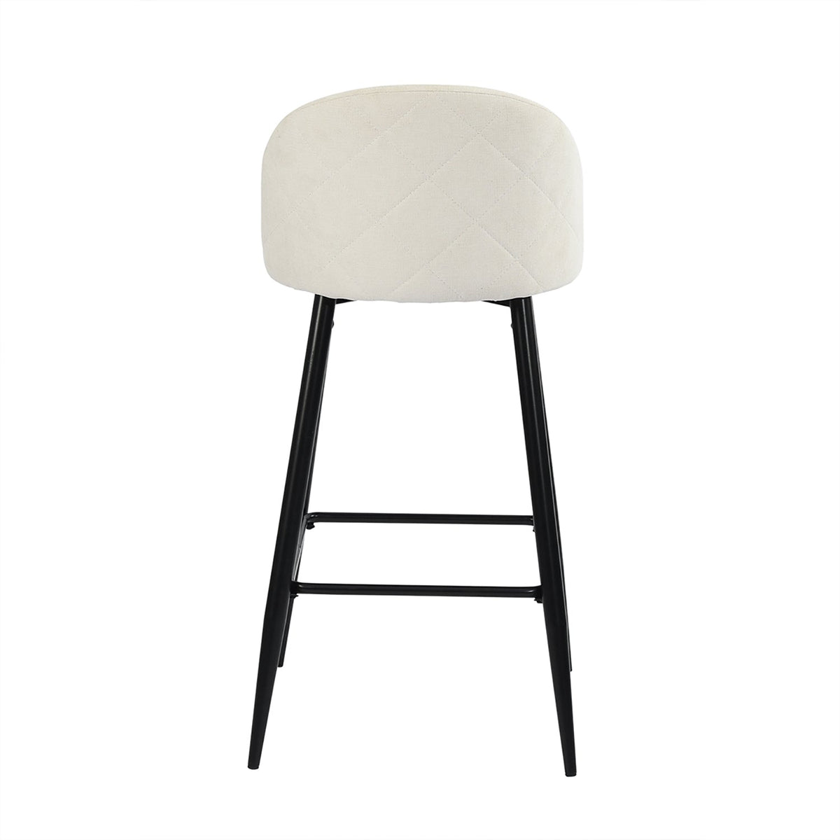 Haseeb Terry Black Bar Stool