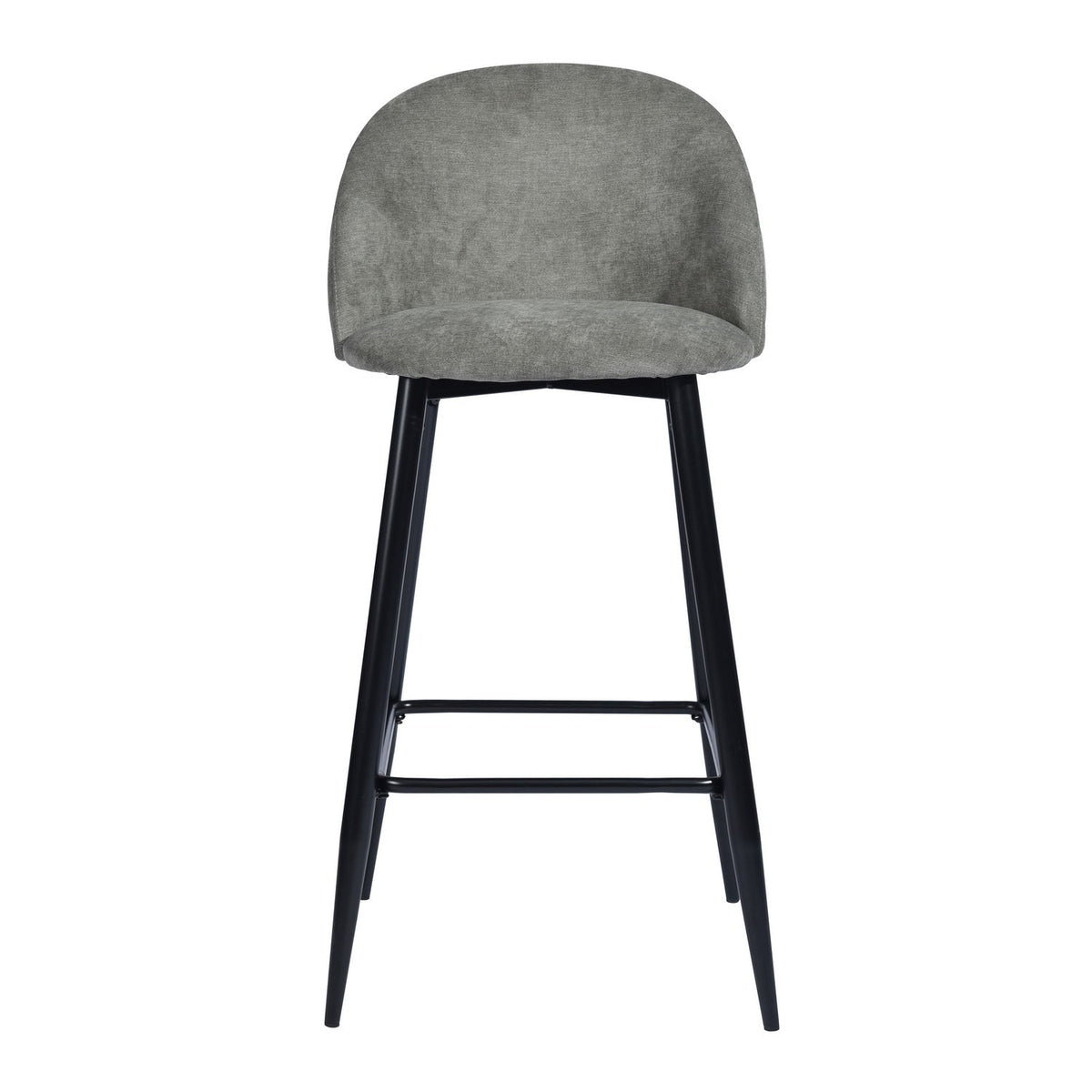 Haseeb Terry Black Bar Stool