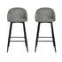 Haseeb Terry Black Bar Stool