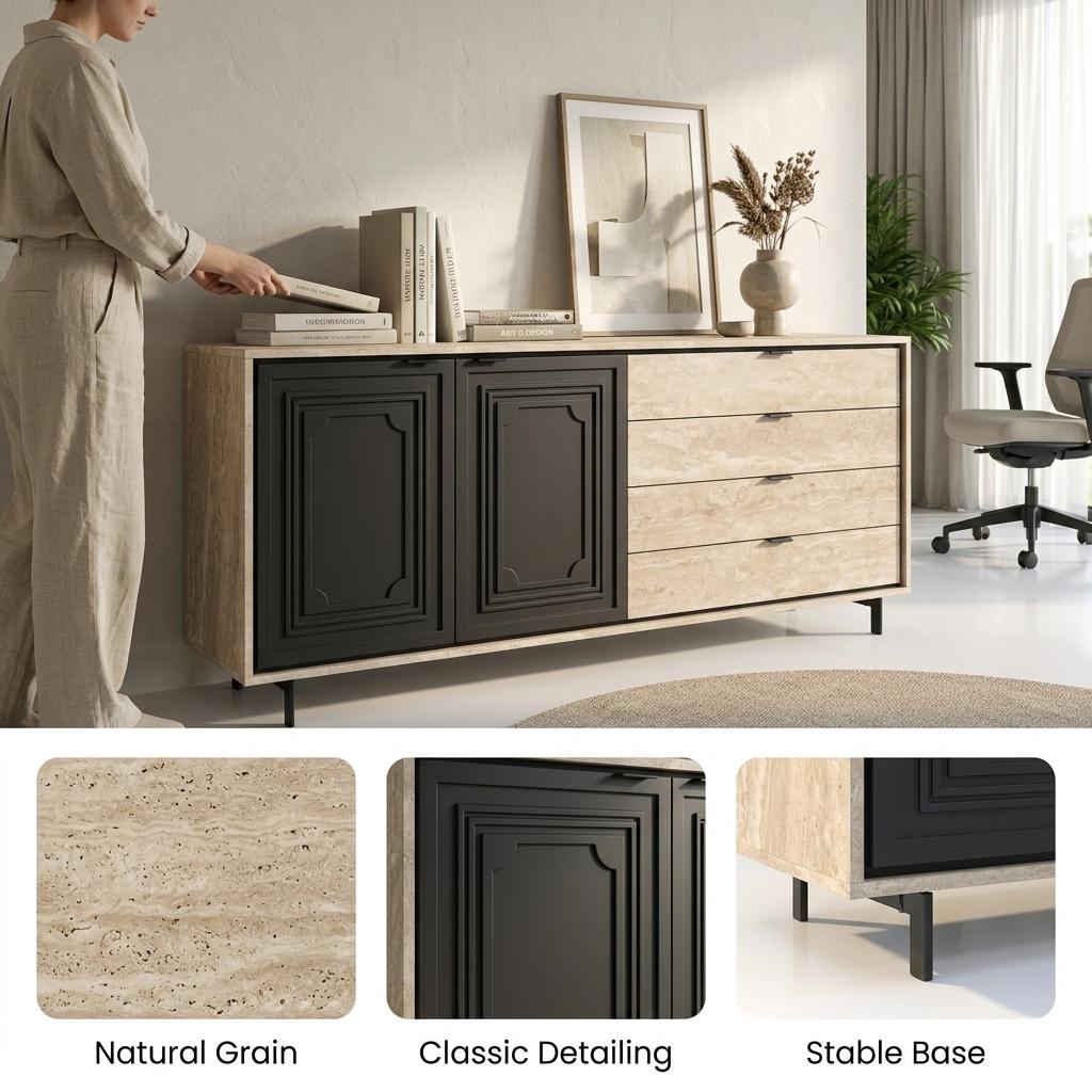 Modern Sideboard, Sleek Storage Cabinet - HAVOR