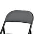 Modern Folding Chair, Grey PVC & Metal - FAIR PVC CHILI RED 6 PCS GREY