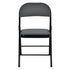 Modern Folding Chair, Grey PVC & Metal - FAIR PVC CHILI RED 6 PCS GREY
