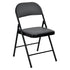 Modern Folding Chair, Grey PVC & Metal - FAIR PVC CHILI RED 6 PCS GREY
