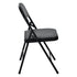 Modern Folding Chair, Grey PVC & Metal - FAIR PVC CHILI RED 6 PCS GREY