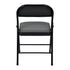 Modern Folding Chair, Grey PVC & Metal - FAIR PVC CHILI RED 6 PCS GREY