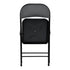 Modern Folding Chair, Grey PVC & Metal - FAIR PVC CHILI RED 6 PCS GREY