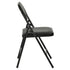 Modern Folding Chair, Black PVC & Metal, 6 PCS Set - FAIR PVC CHILI RED