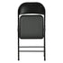 Modern Folding Chair, Black PVC & Metal, 6 PCS Set - FAIR PVC CHILI RED