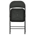 Modern Folding Chair, Black PVC & Metal, 6 PCS Set - FAIR PVC CHILI RED