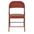 Modern Folding Metal Chair, PVC Soft Seat – FAIR PVC CHILI RED 6 PCS
