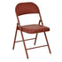 Modern Folding Metal Chair, PVC Soft Seat – FAIR PVC CHILI RED 6 PCS