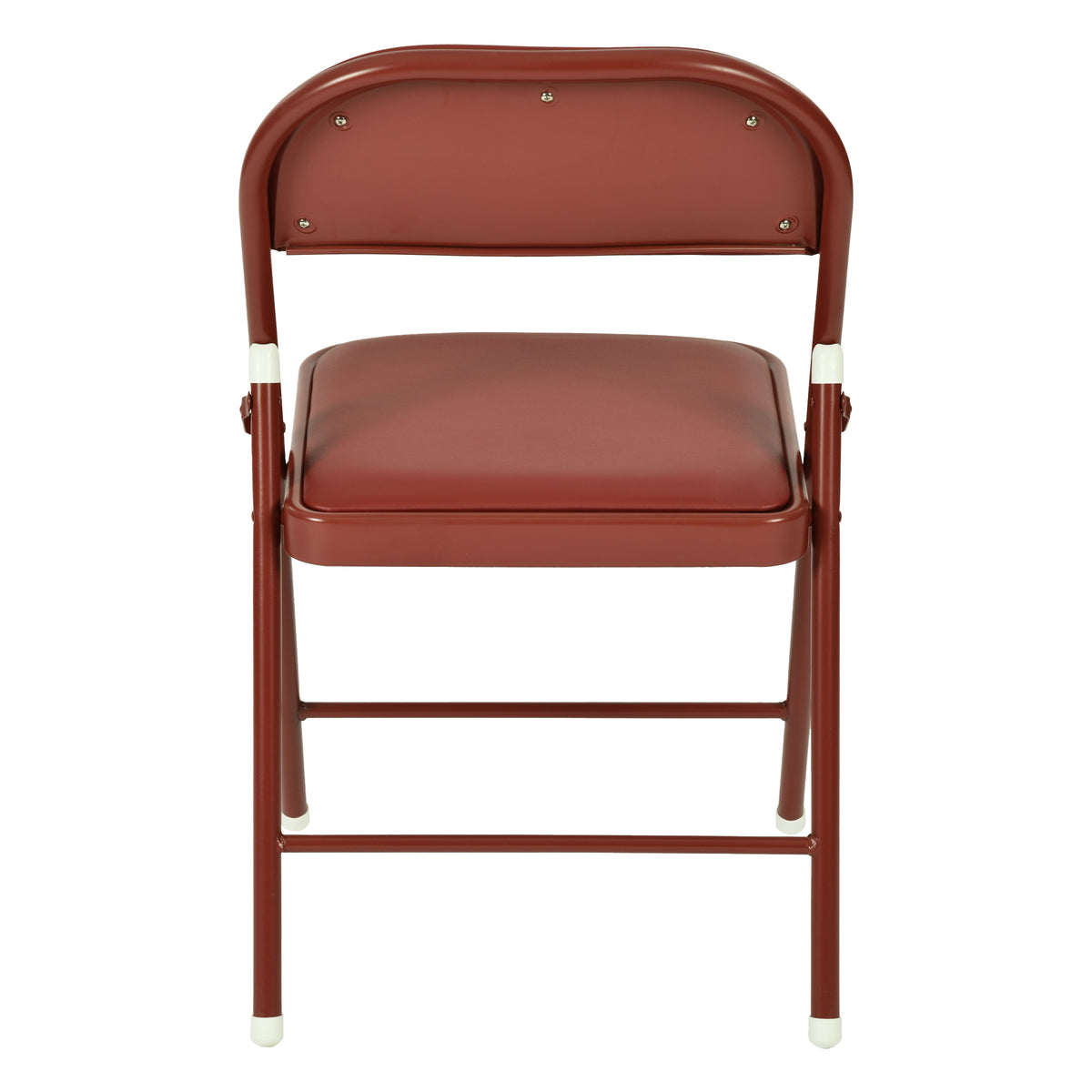 Modern Folding Metal Chair, PVC Soft Seat – FAIR PVC CHILI RED 6 PCS