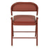 Modern Folding Metal Chair, PVC Soft Seat – FAIR PVC CHILI RED 6 PCS