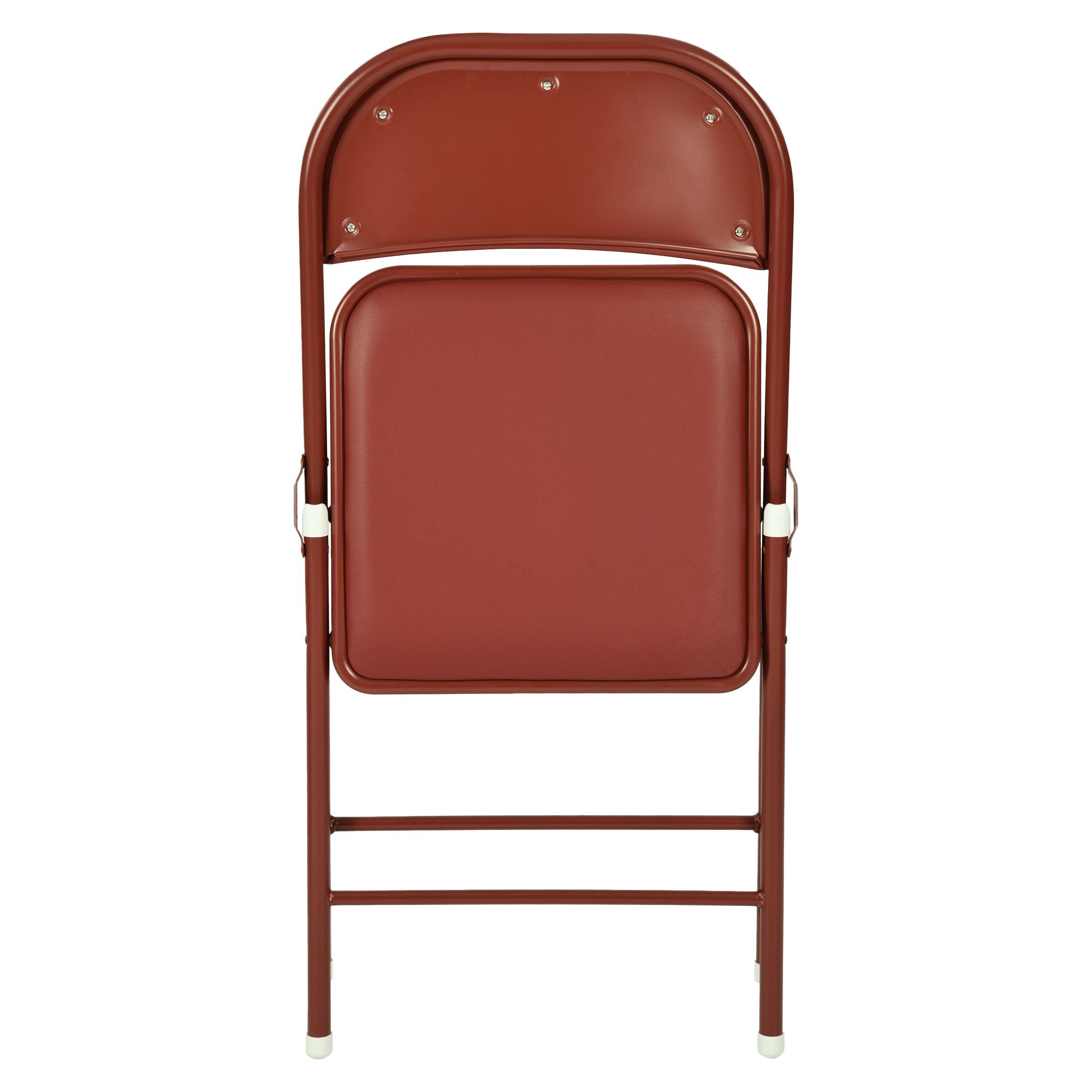 Modern Folding Metal Chair, PVC Soft Seat – FAIR PVC CHILI RED 6 PCS