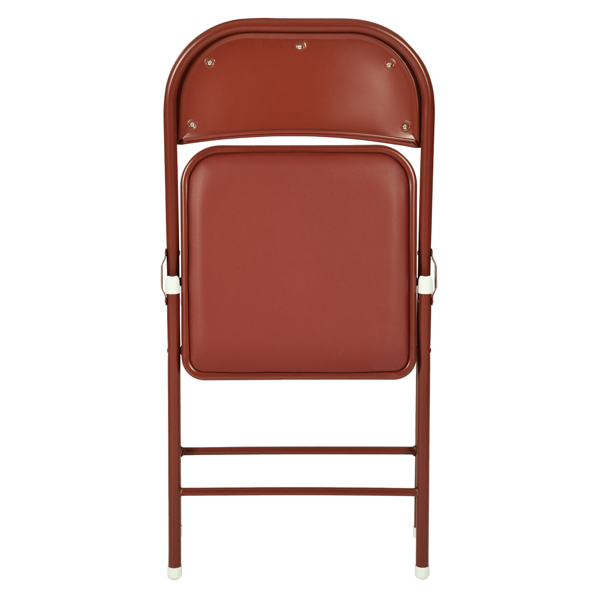 Modern Folding Metal Chair, PVC Soft Seat – FAIR PVC CHILI RED 6 PCS