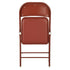 Modern Folding Metal Chair, PVC Soft Seat – FAIR PVC CHILI RED 6 PCS