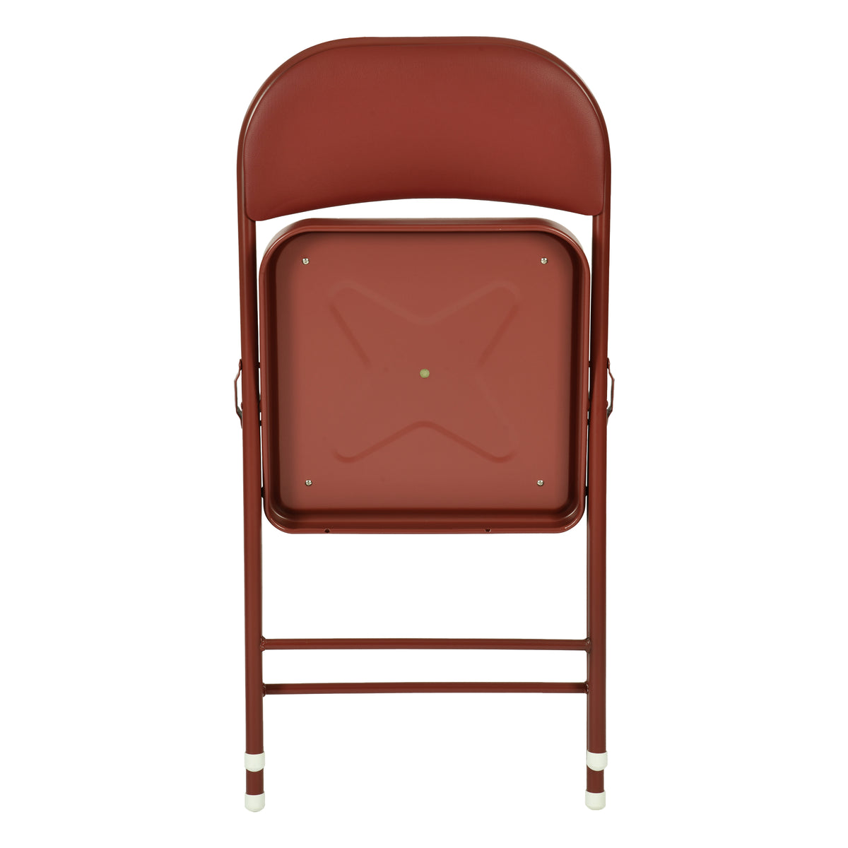 Modern Folding Metal Chair, PVC Soft Seat – FAIR PVC CHILI RED 6 PCS