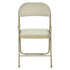 Modern Velvet Folding Chair, Metal Frame - FAIR VELVET BEIGE