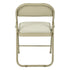 Modern Velvet Folding Chair, Metal Frame - FAIR VELVET BEIGE