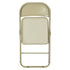 Modern Velvet Folding Chair, Metal Frame - FAIR VELVET BEIGE
