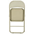 Modern Velvet Folding Chair, Metal Frame - FAIR VELVET BEIGE