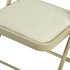 Modern Velvet Folding Chair, Metal Frame - FAIR VELVET BEIGE