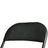 Modern Velvet Folding Chair, Metal Frame - FAIR VELVET BLACK 6PCS