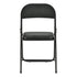 Modern Velvet Folding Chair, Metal Frame - FAIR VELVET BLACK 6PCS