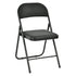 Modern Velvet Folding Chair, Metal Frame - FAIR VELVET BLACK 6PCS