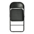 Modern Velvet Folding Chair, Metal Frame - FAIR VELVET BLACK 6PCS