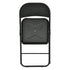Modern Velvet Folding Chair, Metal Frame - FAIR VELVET BLACK 6PCS