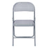 Modern Velvet Folding Chair Set, Light Grey - FAIR VELVET LIGHT GREY 6PCS