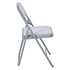 Modern Velvet Folding Chair Set, Light Grey - FAIR VELVET LIGHT GREY 6PCS