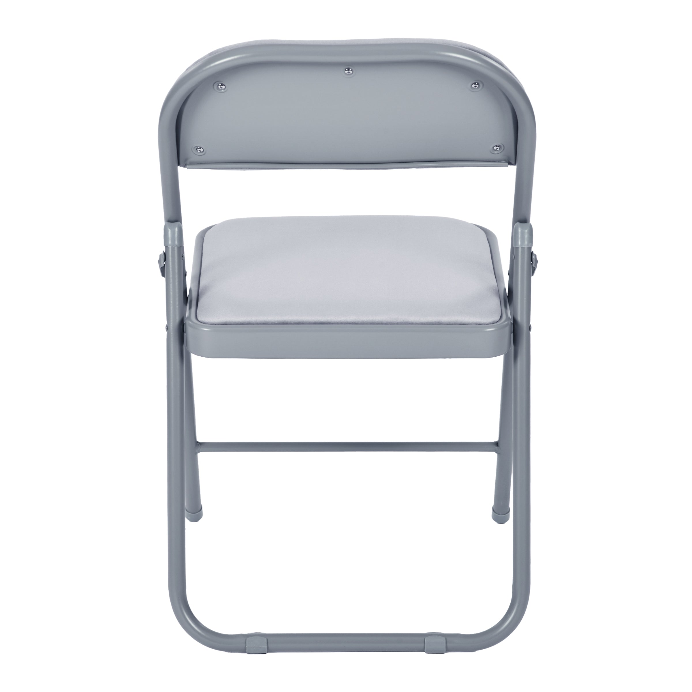 Modern Velvet Folding Chair Set, Light Grey - FAIR VELVET LIGHT GREY 6PCS