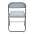 Modern Velvet Folding Chair Set, Light Grey - FAIR VELVET LIGHT GREY 6PCS
